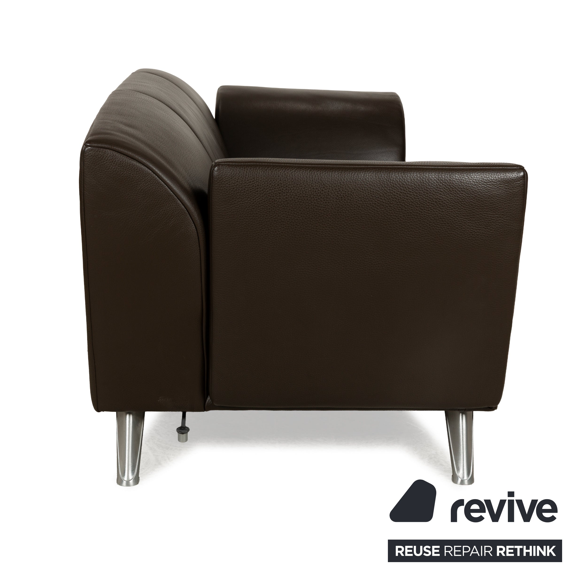 Jori JR-8100 Leder Zweisitzer Dunkelbraun manuelle Funktion Sofa Couch