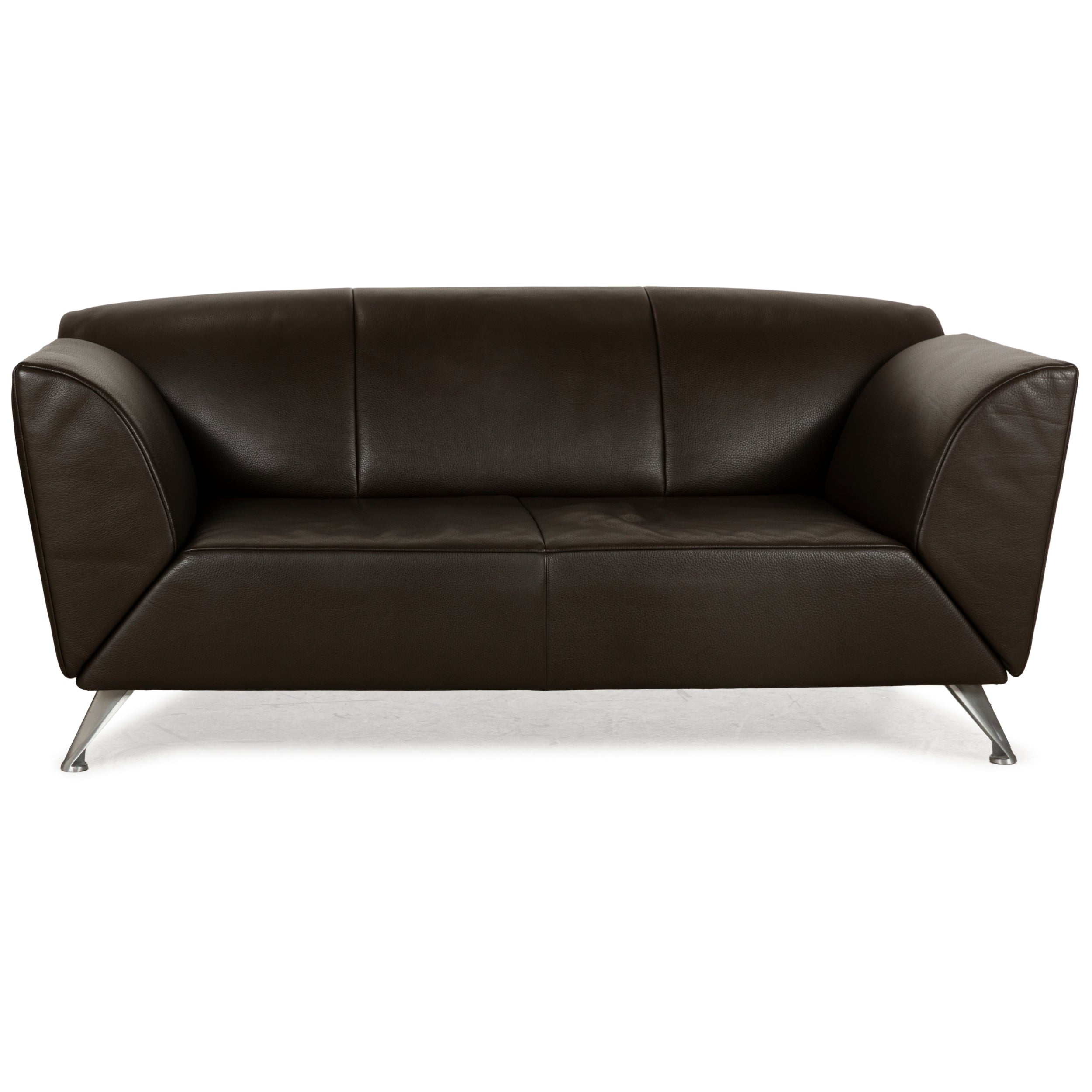 Jori JR-8100 Leder Zweisitzer Dunkelbraun manuelle Funktion Sofa Couch
