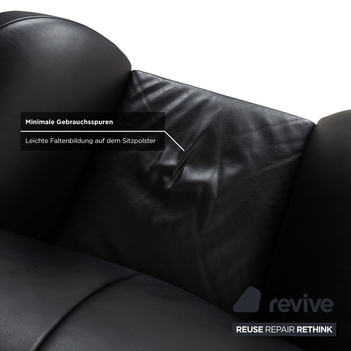 Jori JR 8400 Leder Sessel Schwarz manuelle Funktion