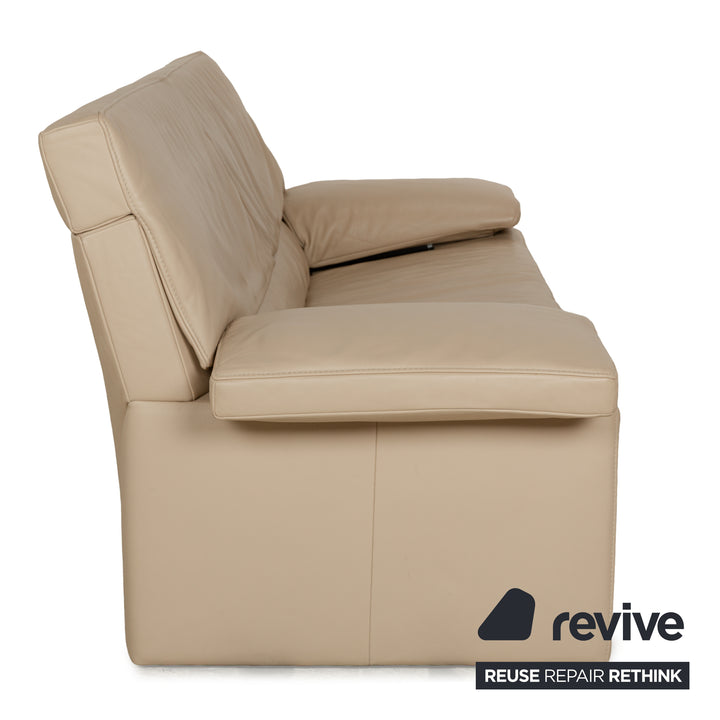 Jori JR 8750 leather sofa set beige three-seater two-seater couch manual function
