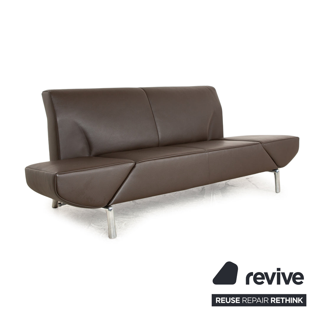 Jori JR-9700 Leather Two Seater Brown Sofa Couch