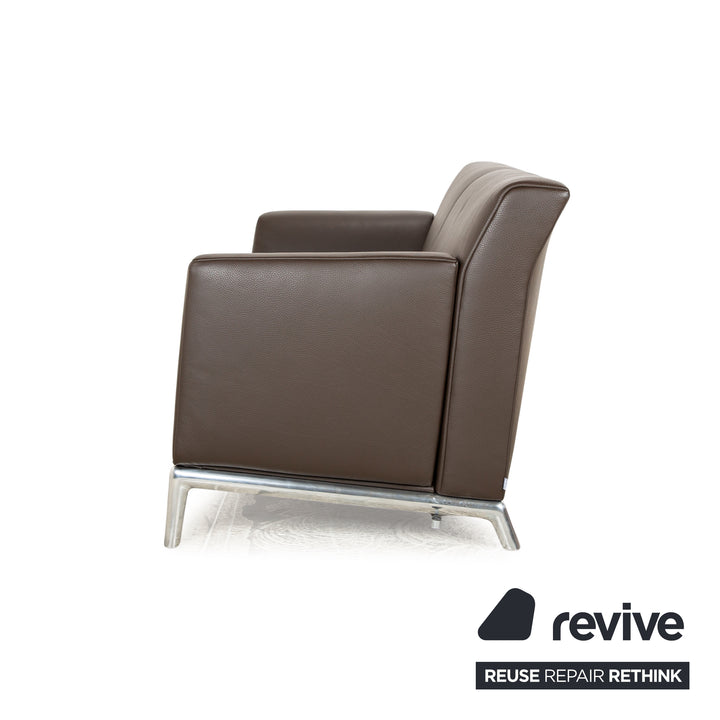 Jori JR-9700 Leather Two Seater Brown Sofa Couch