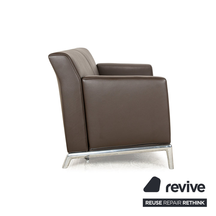 Jori JR-9700 Leather Two Seater Brown Sofa Couch