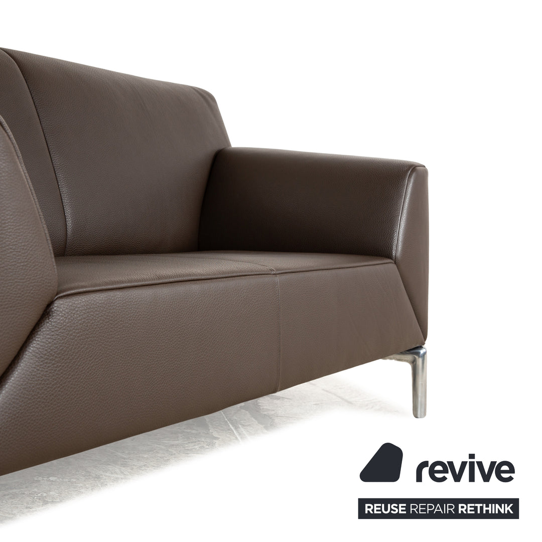 Jori JR-9700 Leather Two Seater Brown Sofa Couch