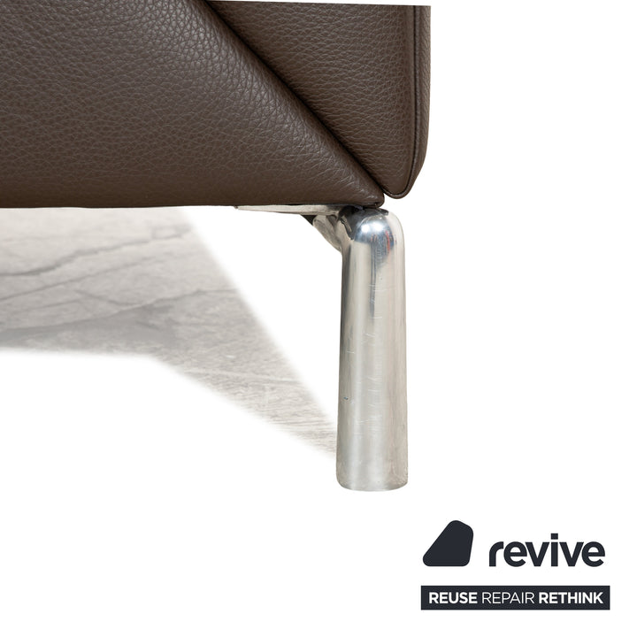 Jori JR-9700 Leather Two Seater Brown Sofa Couch