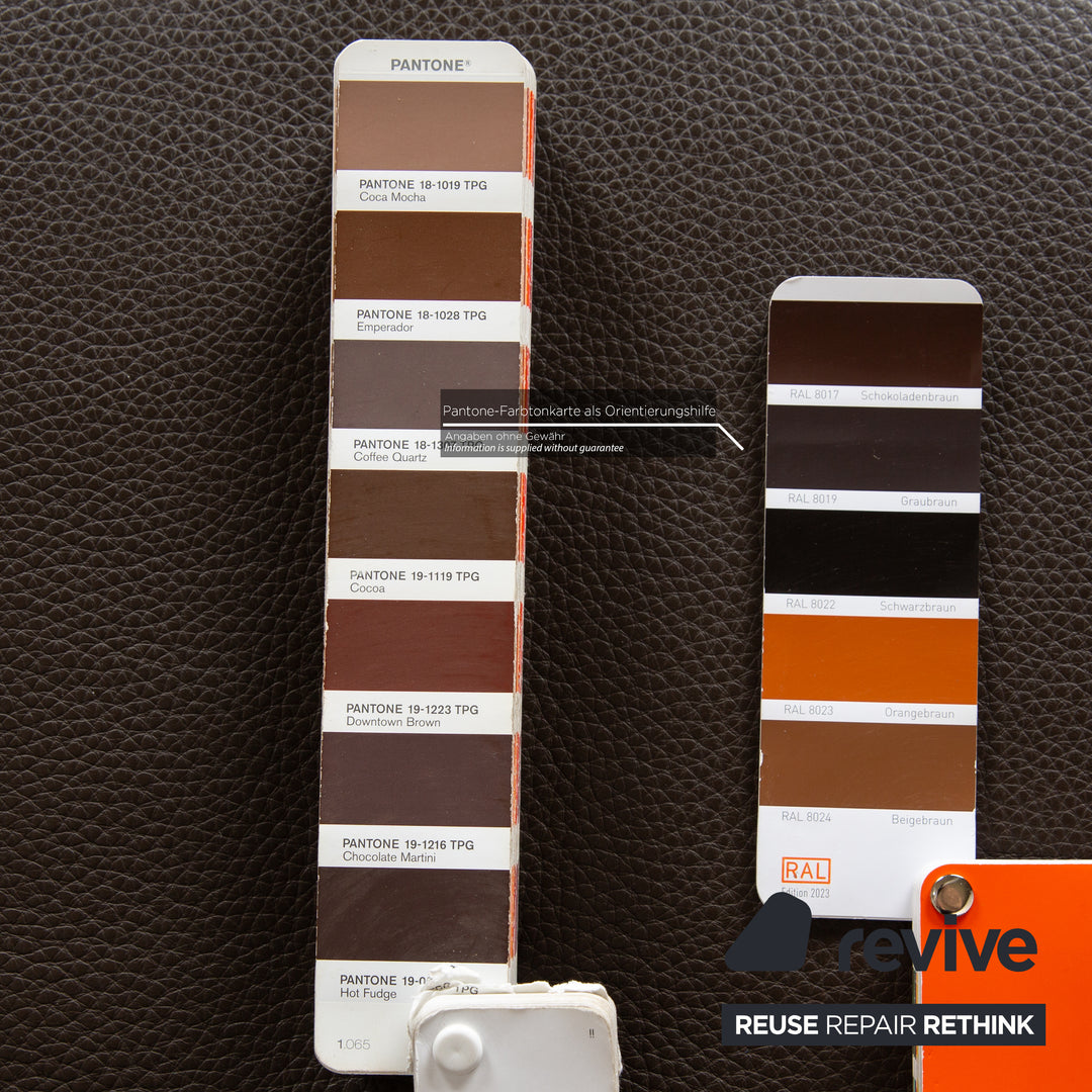 Jori JR-9700 Leather Two Seater Brown Sofa Couch