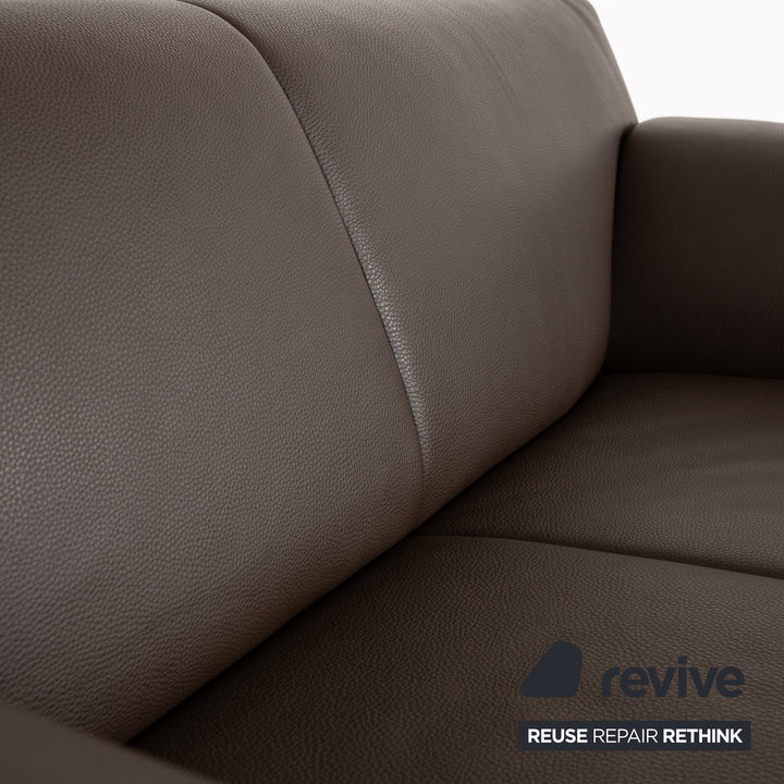 Jori JR-9700 Leather Two Seater Brown Sofa Couch