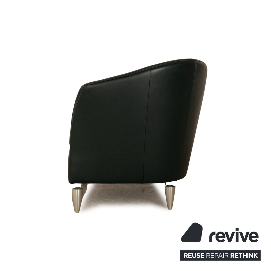 Jori Leather Lounger Green Dark Green