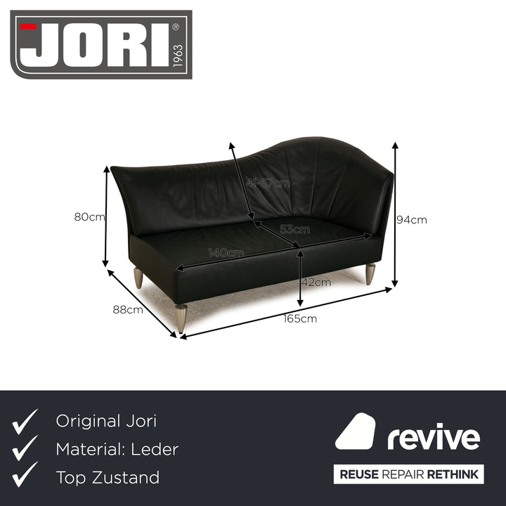 Jori Leather Lounger Green Dark Green