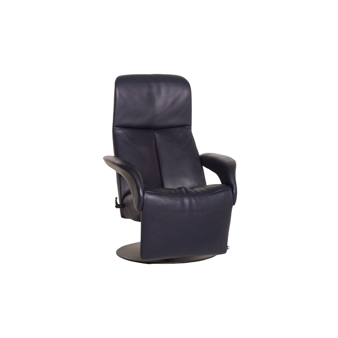Jori Symphony Leather Armchair, Blue/Dark Blue, Reclining Function #12730