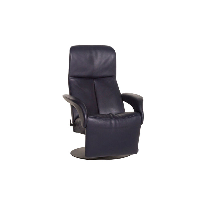 Jori Symphony Leather Armchair, Blue/Dark Blue, Reclining Function #12730