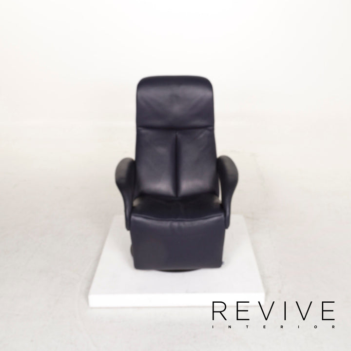 Jori Symphony Leather Armchair, Blue/Dark Blue, Reclining Function #12730