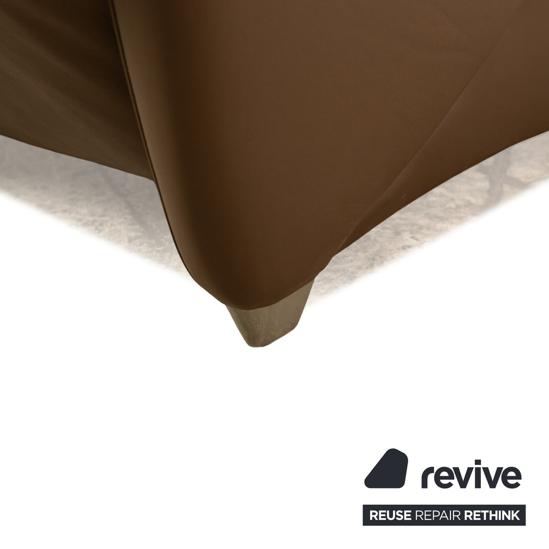 Jori leather armchair brown manual function relaxation chair