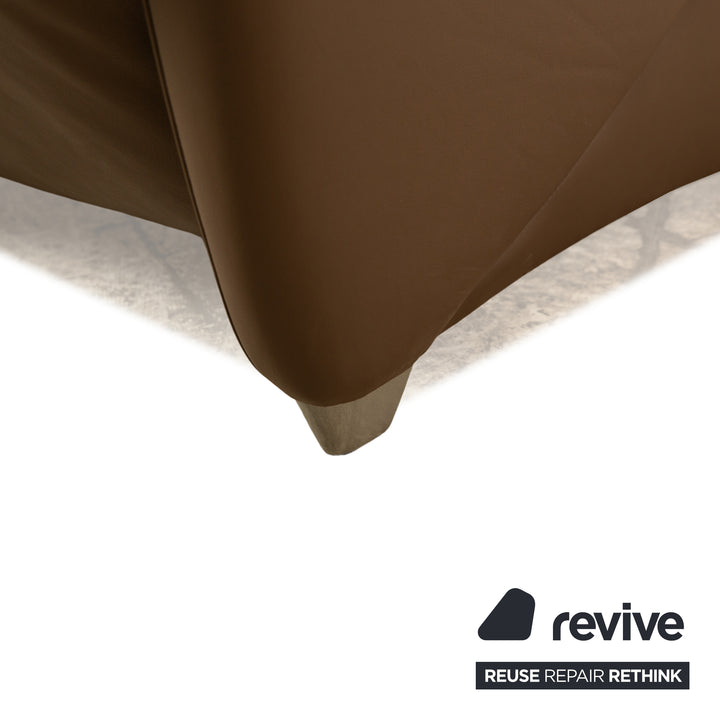 Jori leather armchair brown manual function relaxation chair