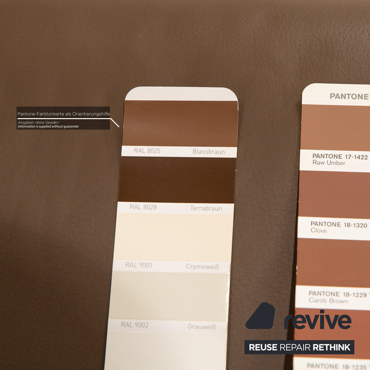 Jori leather armchair brown manual function relaxation chair