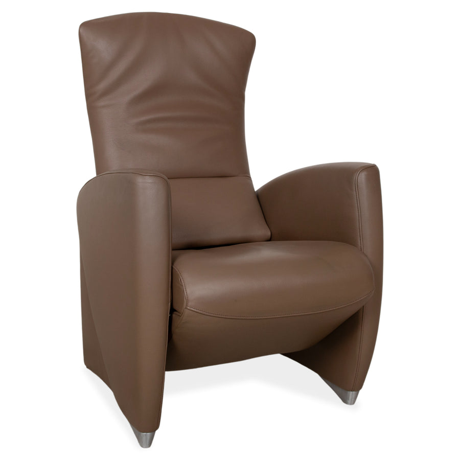 Jori Leder Sessel Braun Taupe elektrische Funktion Relaxfunktion