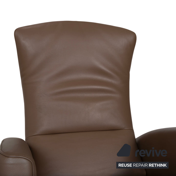 Jori Leder Sessel Braun Taupe elektrische Funktion Relaxfunktion