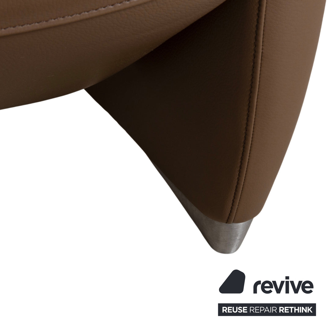 Jori Leder Sessel Braun Taupe elektrische Funktion Relaxfunktion