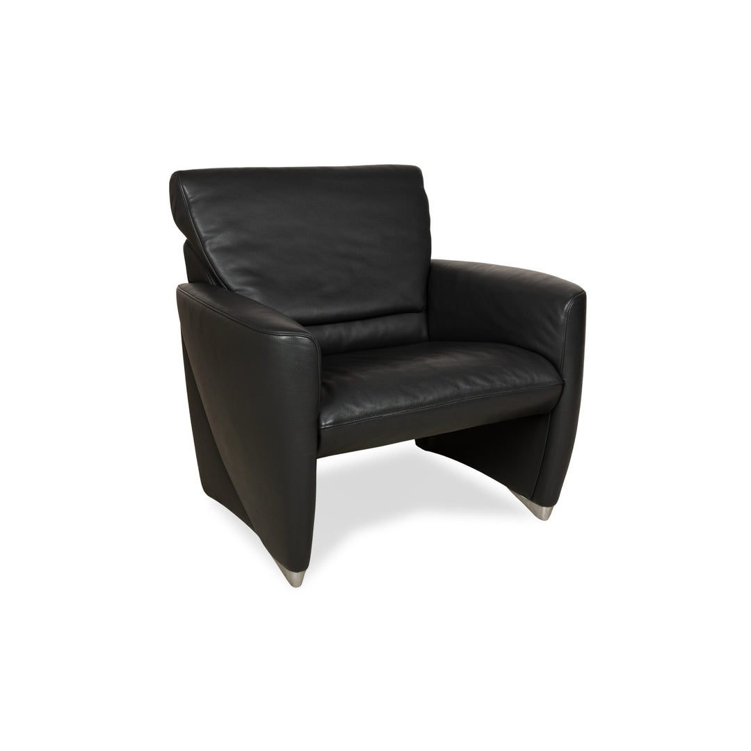 Jori Leather Armchair Grey