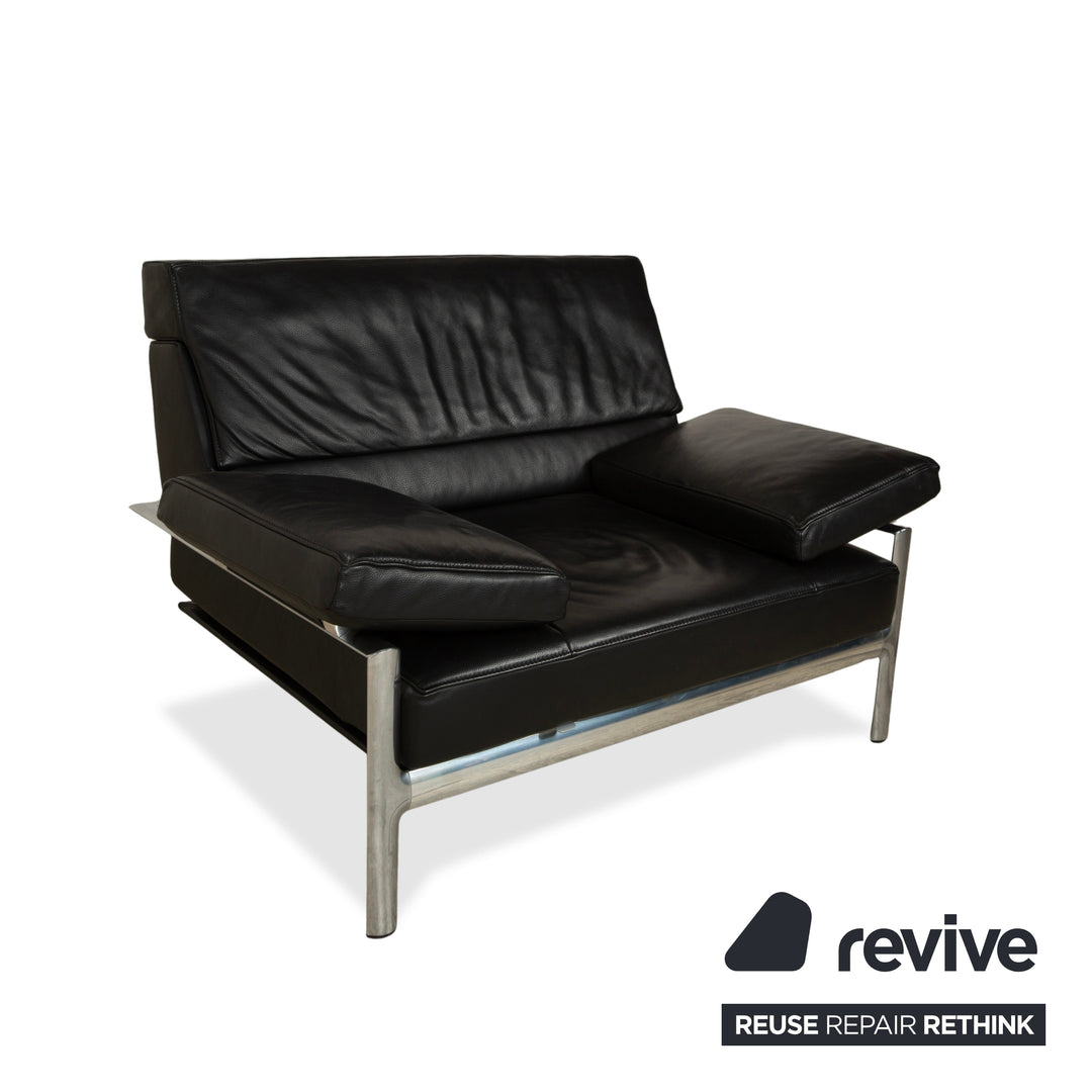 Jori Leder Sessel Schwarz manuelle Funktion