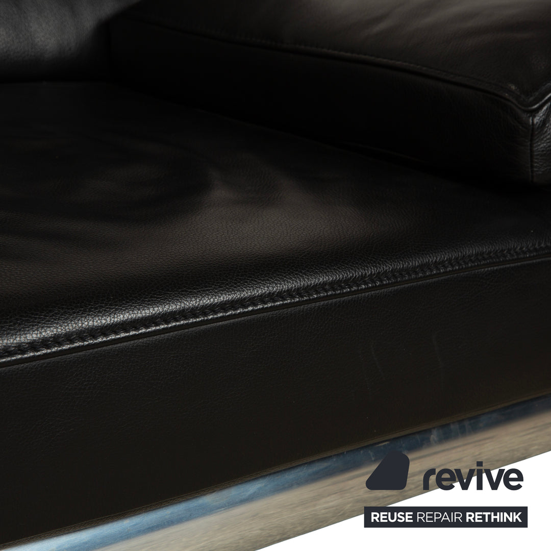 Jori Leder Sessel Schwarz manuelle Funktion