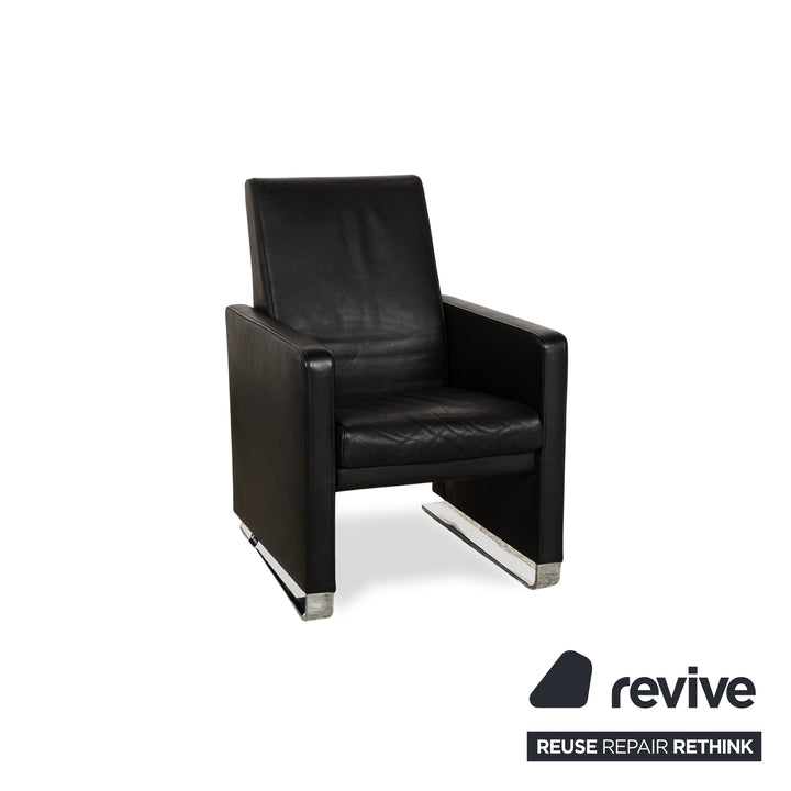 Jori Leather Armchair Black manual function