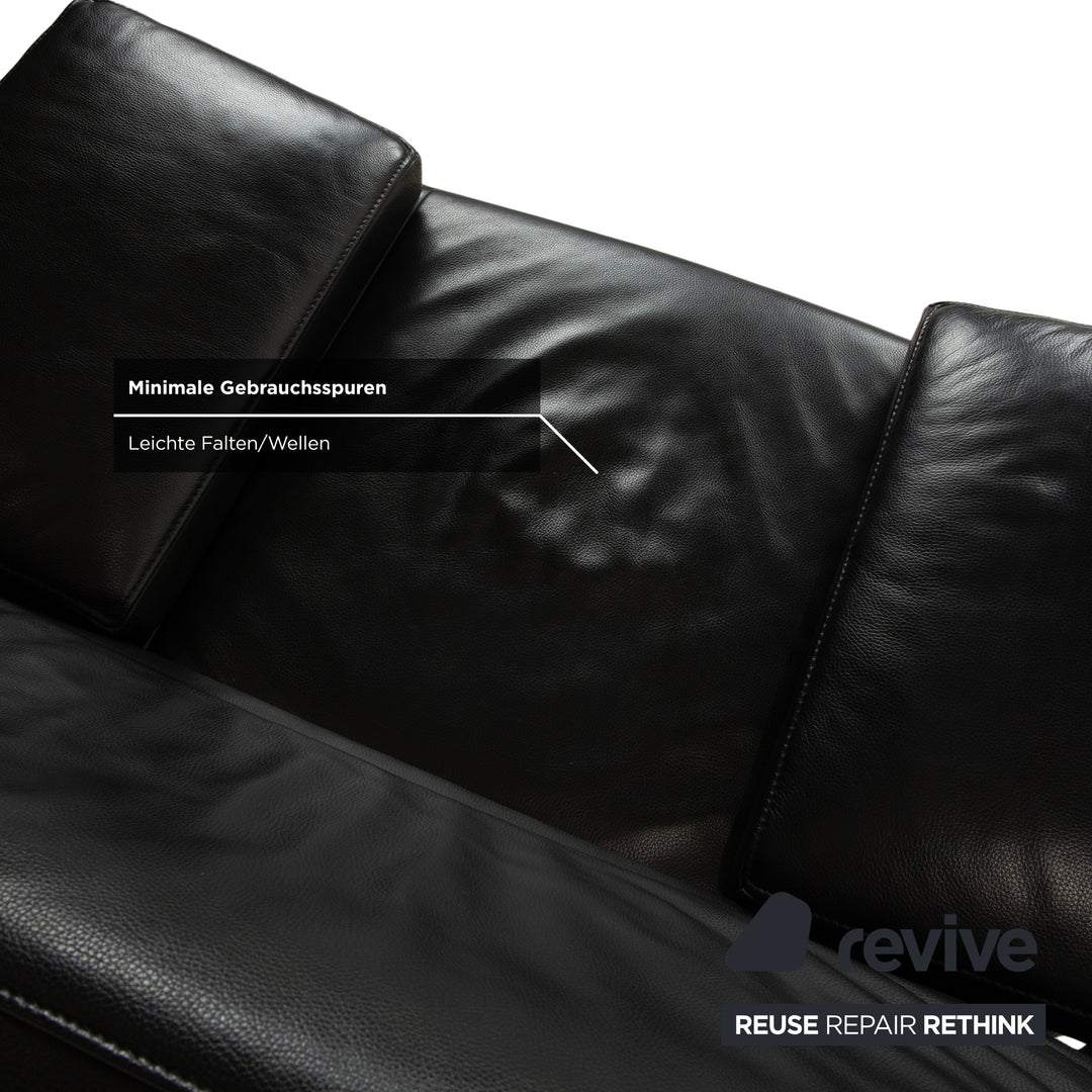 Jori Leder Sessel Schwarz manuelle Funktion
