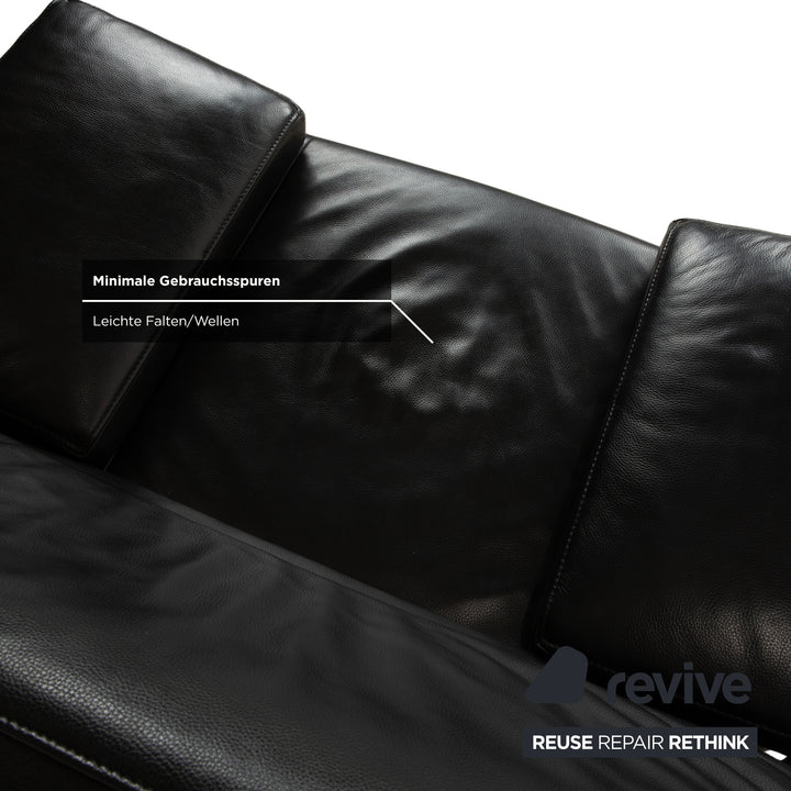 Jori Leder Sessel Schwarz manuelle Funktion