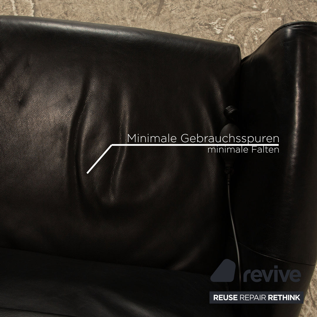 Jori Leather Armchair Black manual function