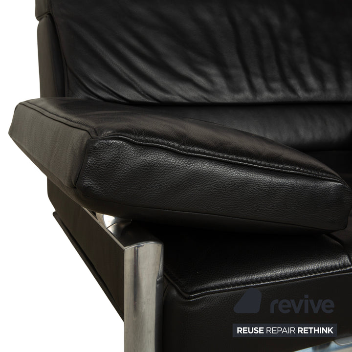 Jori Leder Sessel Schwarz manuelle Funktion