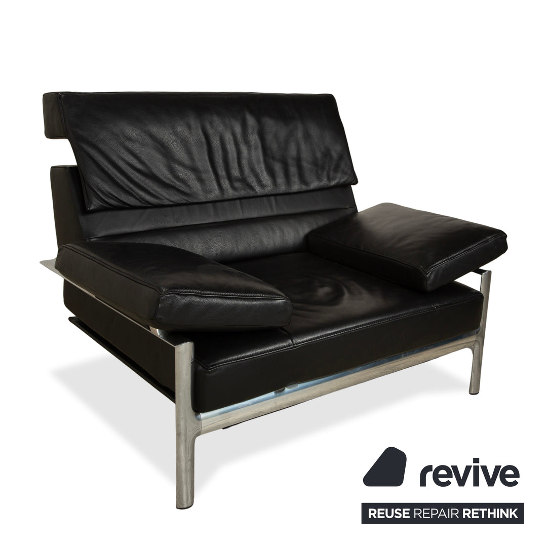 Jori Leder Sessel Schwarz manuelle Funktion