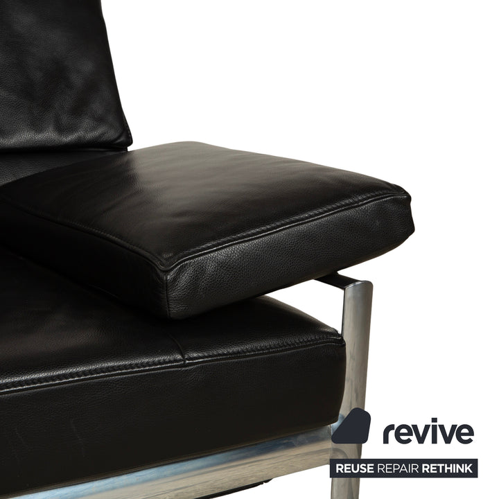 Jori Leder Sessel Schwarz manuelle Funktion