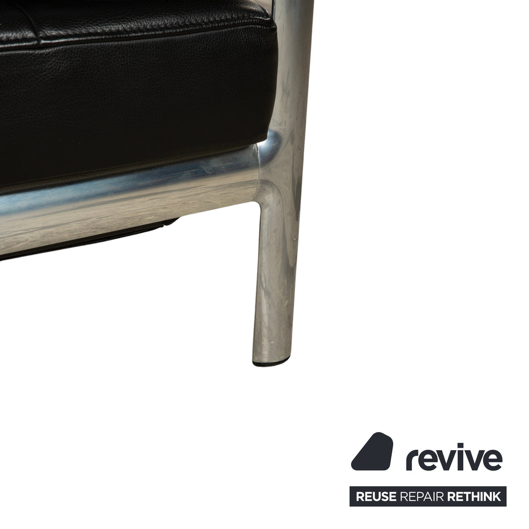 Jori Leder Sessel Schwarz manuelle Funktion