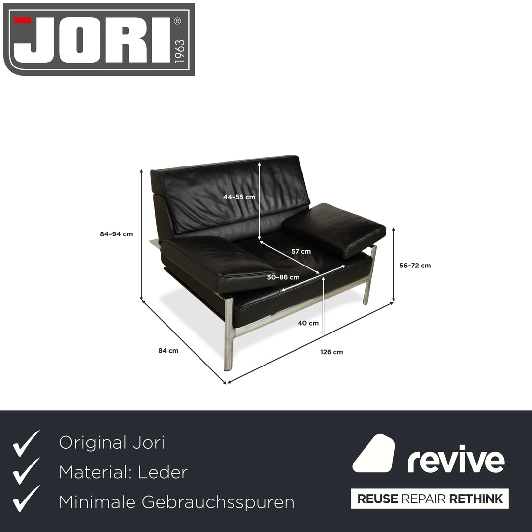 Jori Leder Sessel Schwarz manuelle Funktion