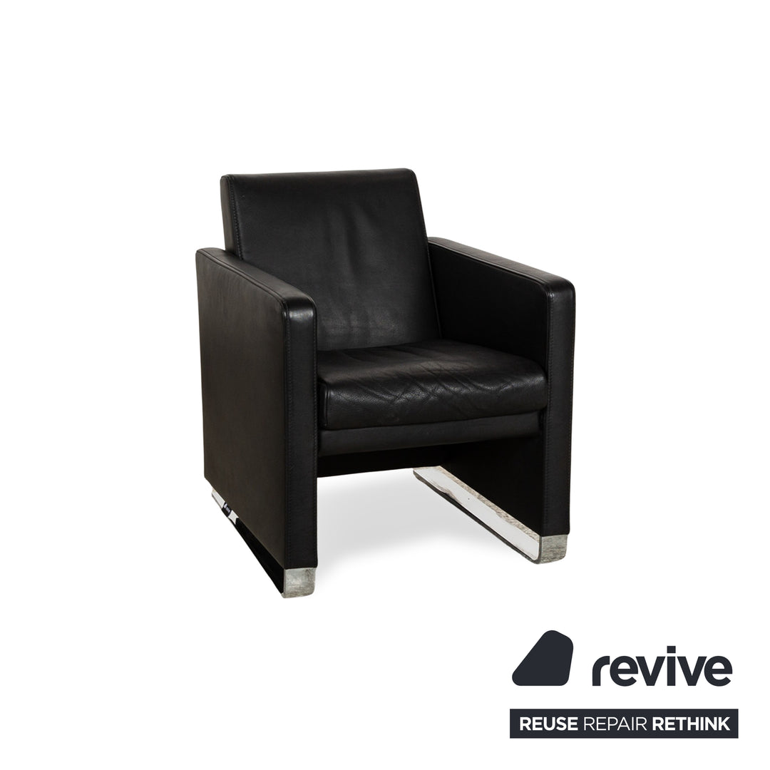 Jori Leather Armchair Black manual function