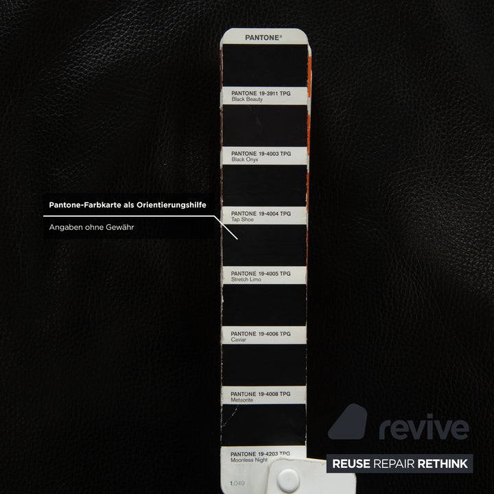 Jori Leder Sessel Schwarz manuelle Funktion