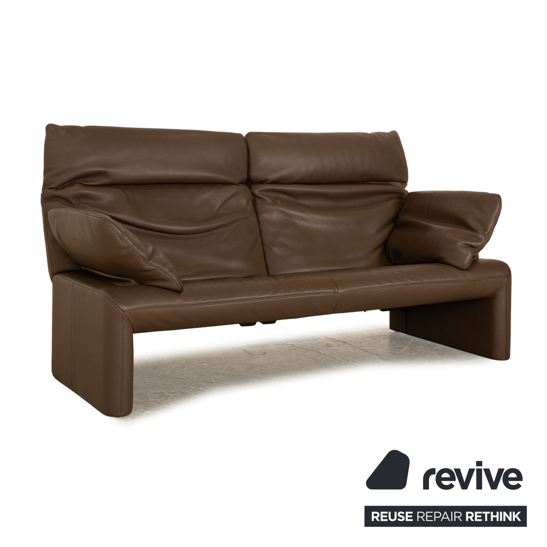 Jori Linea JR-8780 Leder Zweisitzer Braun manuelle Funktion Sofa Couch