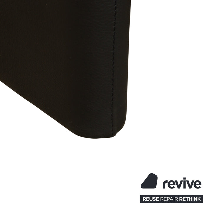 Jori Linea Leder Hocker Schwarz