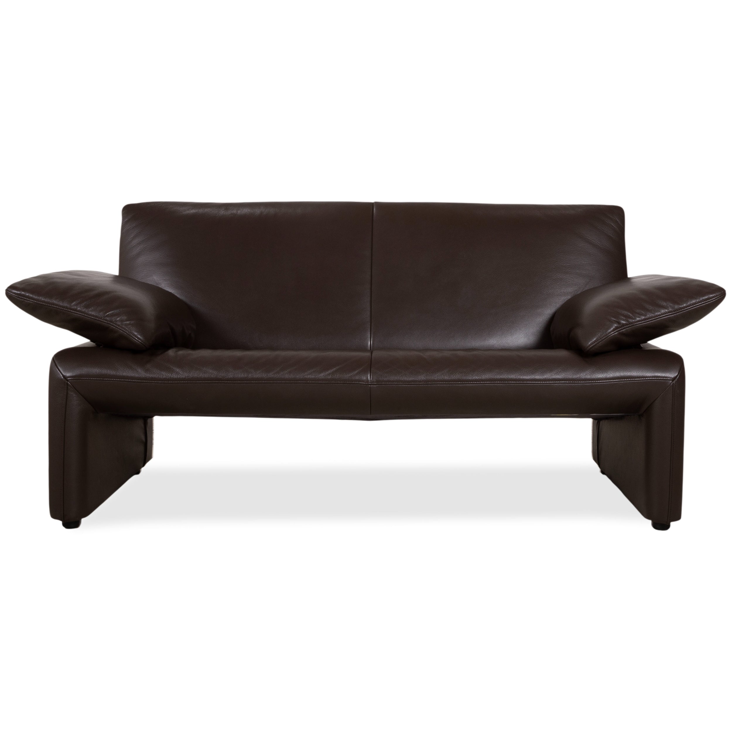 Jori Linea Leather Two-Seater Brown Manual Function Sofa