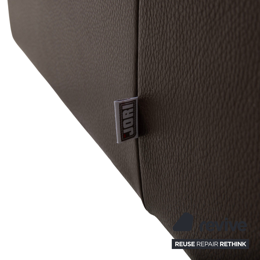 Jori Linea Leder Zweisitzer Braun manuelle Funktion Sofa Couch