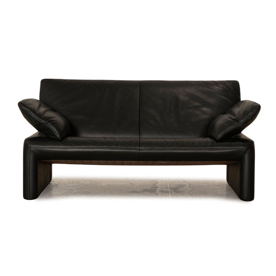 Jori Linea Leather Two Seater Dark Green Sofa Couch