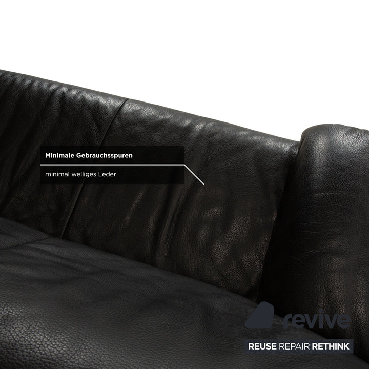 Jori Linea Cuir Deux places Noir fonction manuelle