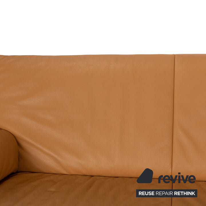 Jori Linea Zweisitzer Leder Zweisitzer Braun manuelle Funktion Sofa Couch