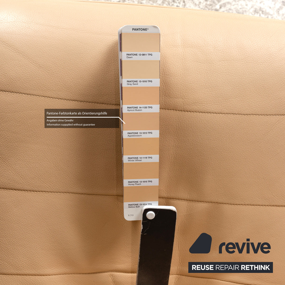 Jori Mensana Leather Armchair Cream Manual Function Relax Chair