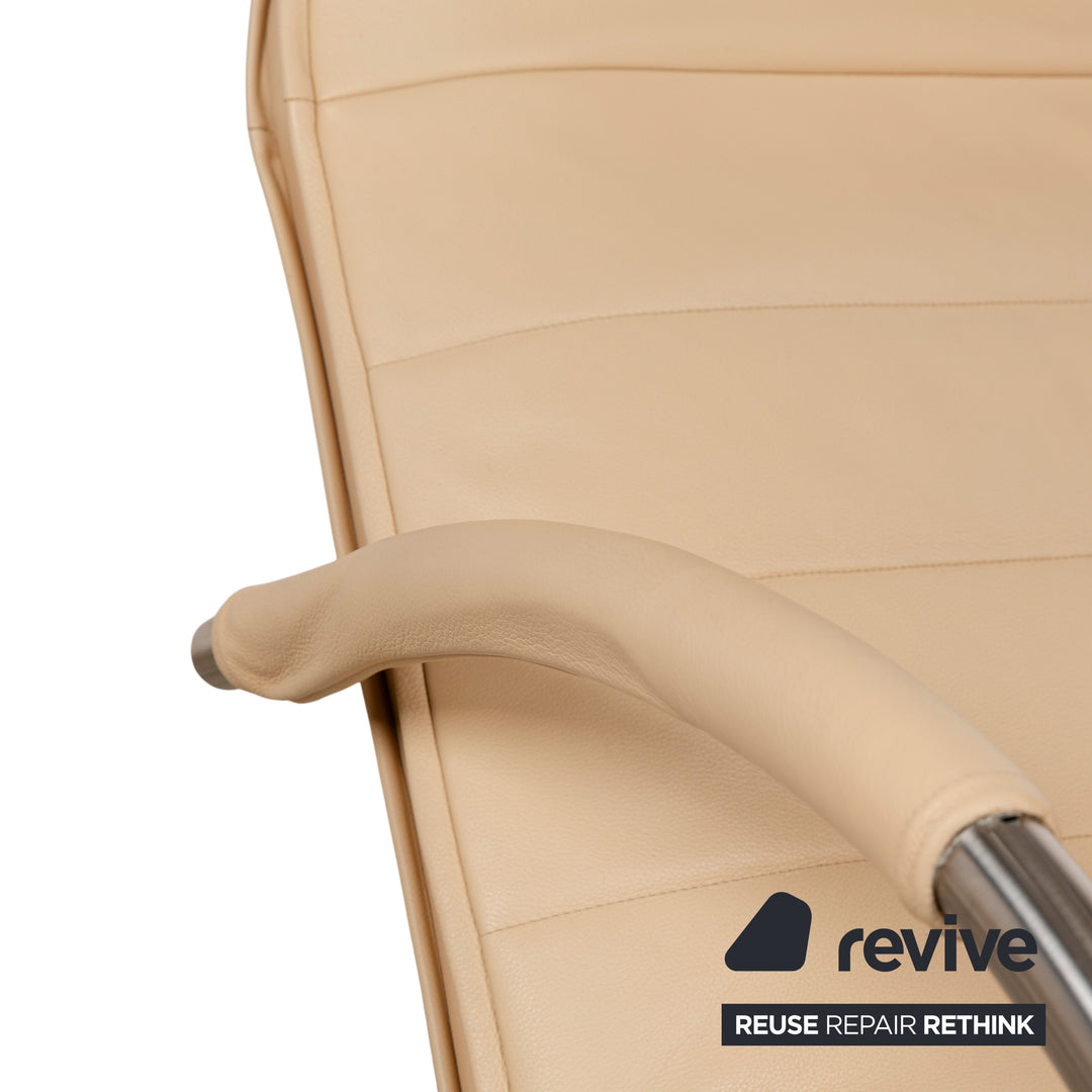 Jori Mensana Leather Armchair Cream Manual Function Relax Chair