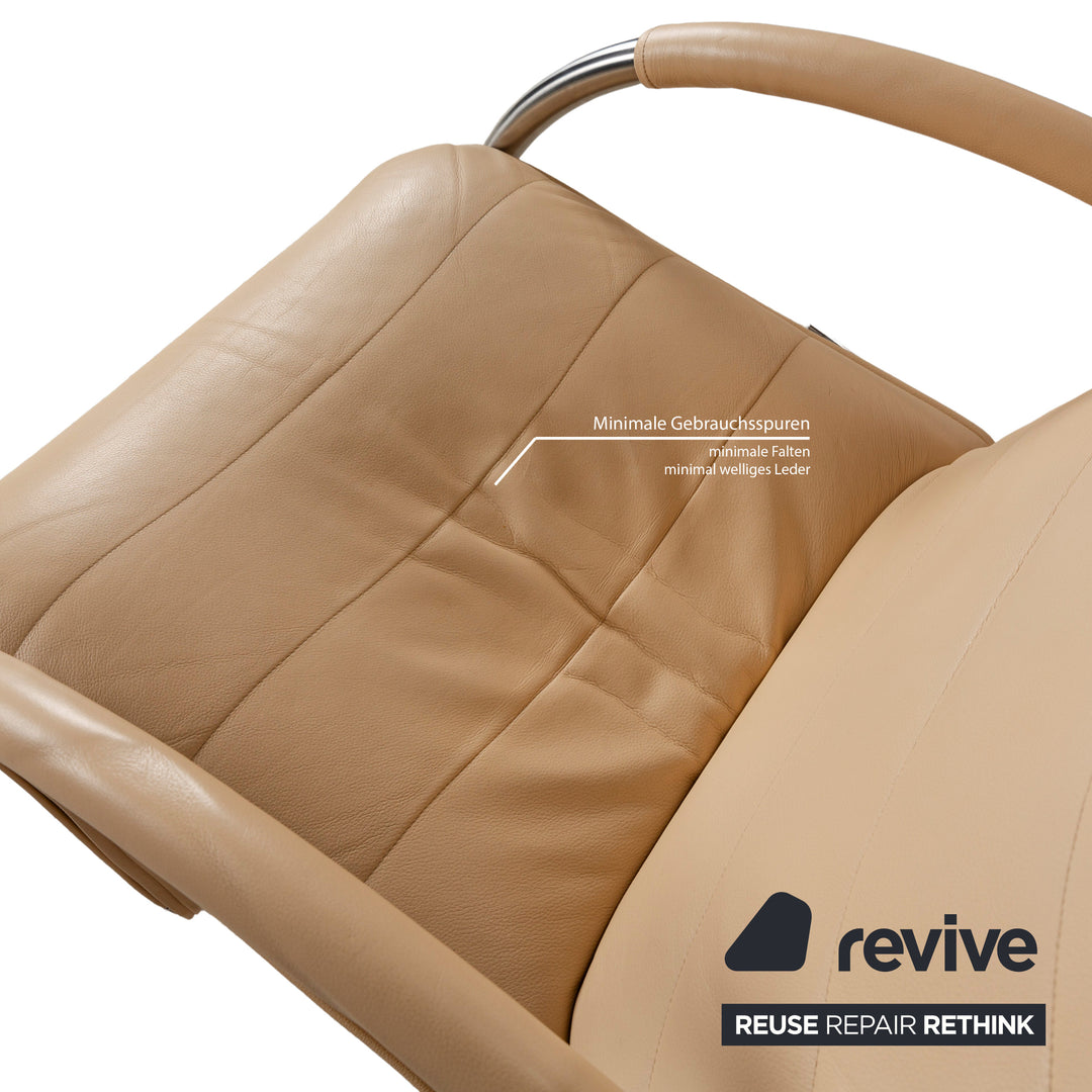 Jori Mensana Leather Armchair Cream Manual Function Relax Chair