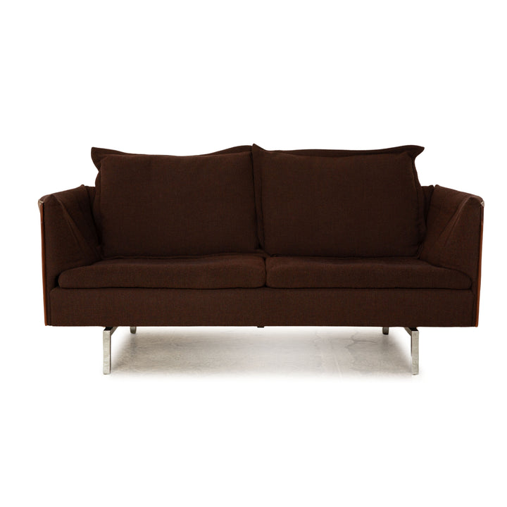 Jori Milton Fabric Three Seater Brown Sofa Couch