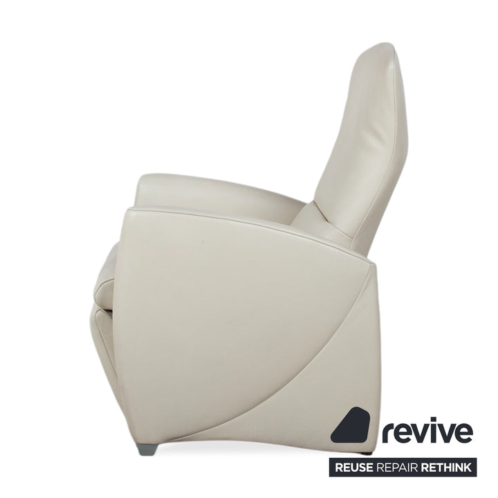 Jori Sessel Vinci Leder Sessel Creme Beige manuelle Funktion Relaxfunktion