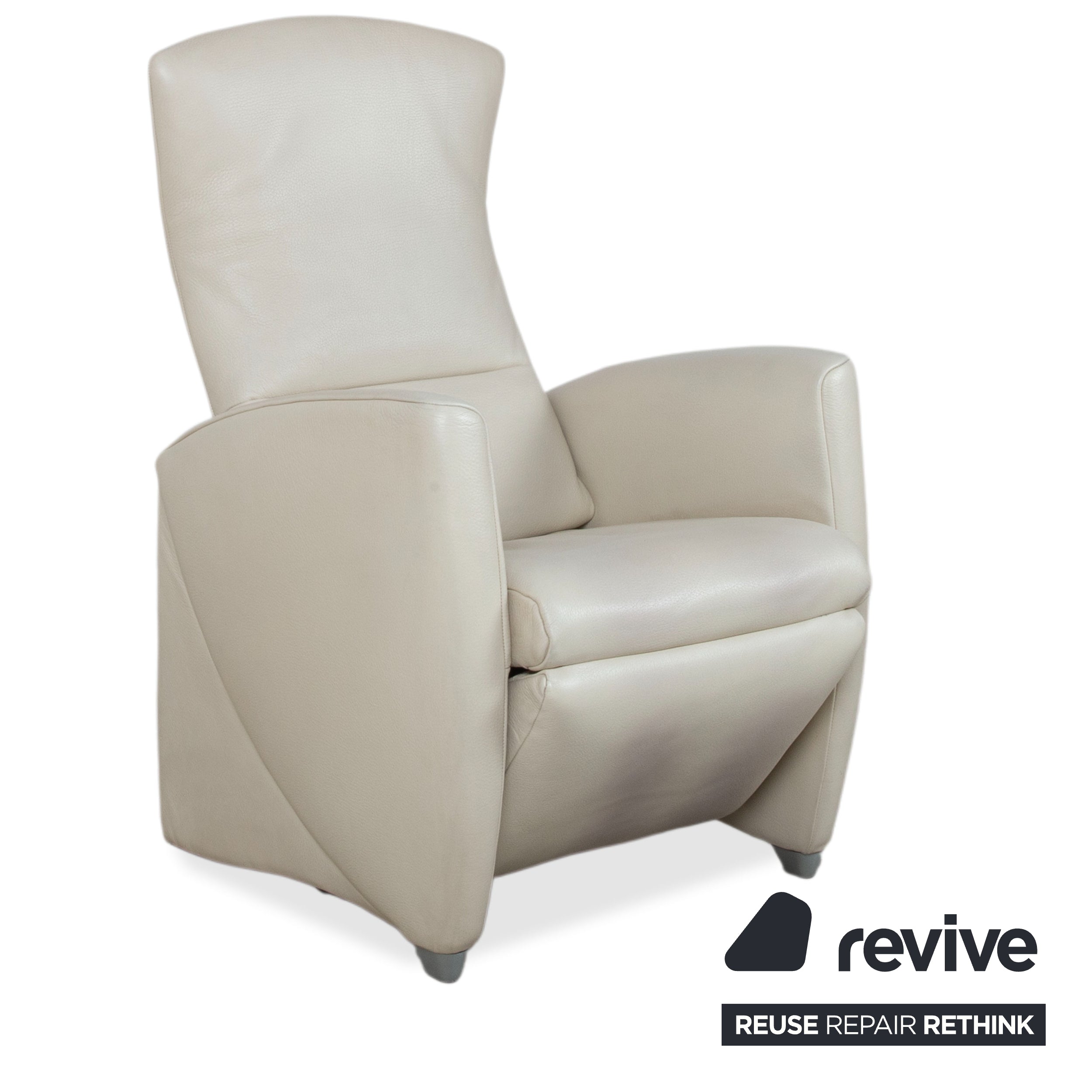 Jori Sessel Vinci Leder Sessel Creme Beige manuelle Funktion Relaxfunktion
