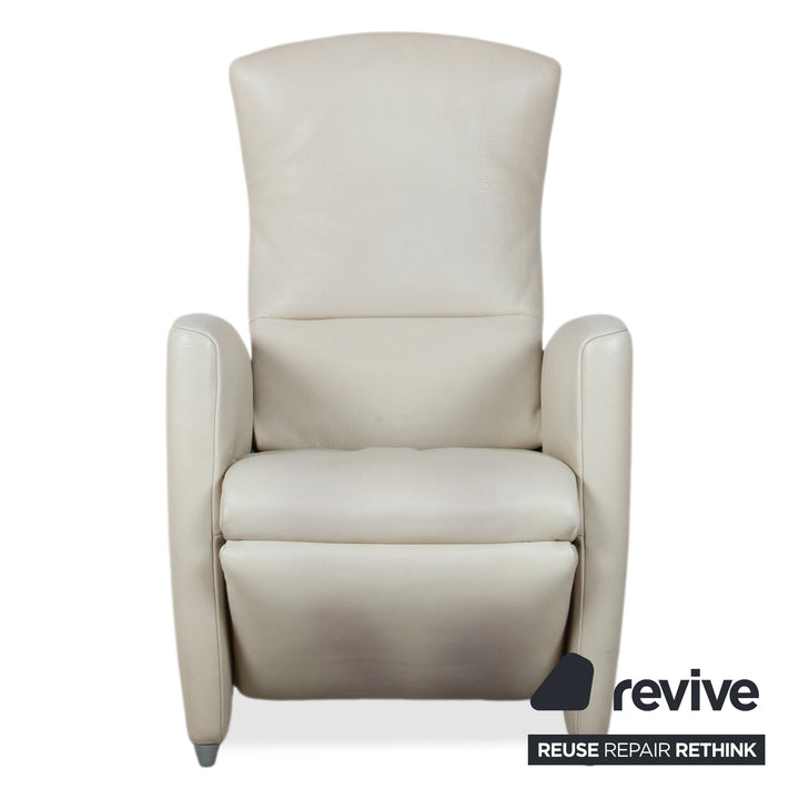Jori Sessel Vinci Leder Sessel Creme Beige manuelle Funktion Relaxfunktion